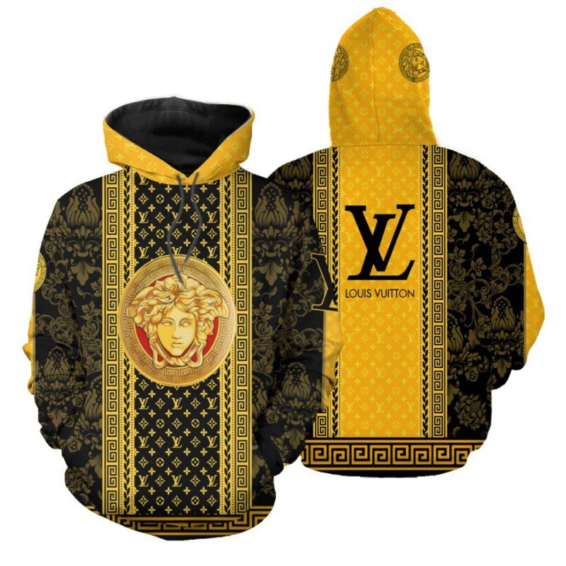 Louis Vuitton Versace Unisex Hoodie Luxury Brand Gifts 2023 JH2127