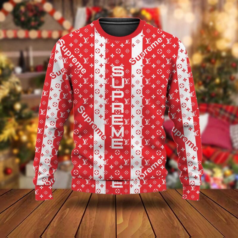 Louis Vuitton x Supreme Luxury Ugly Christmas Sweater UCS1055