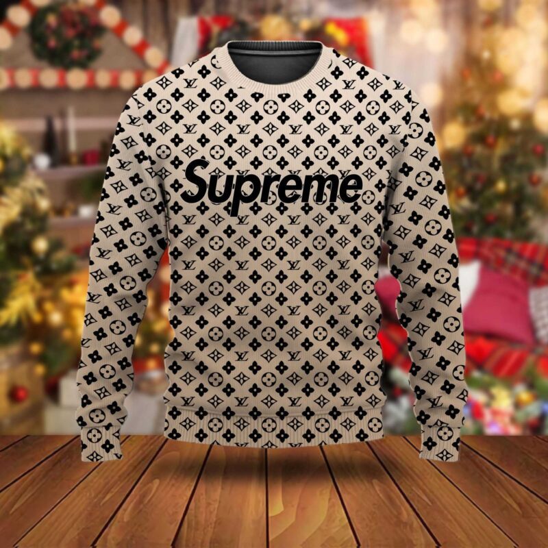 Louis Vuitton x Supreme Luxury Ugly Christmas Sweater UCS1063