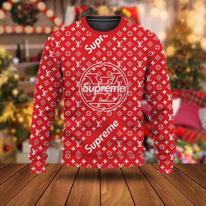 Louis Vuitton x Supreme Luxury Ugly Christmas Sweater UCS1066