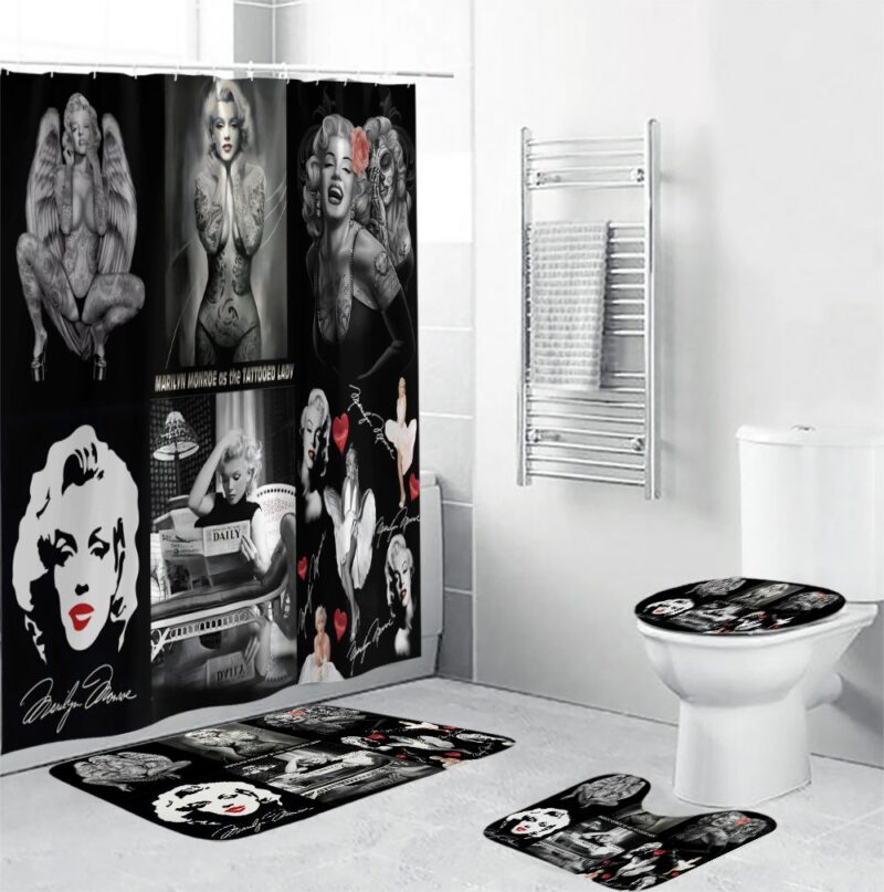 Marilyn Monroe Bathroom Sets - Shower Curtain SetsBest Gift For Fans. BRS195