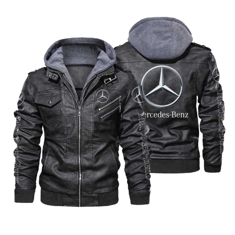 Mercedes Benz Car brand Leather Jacket LJ1743