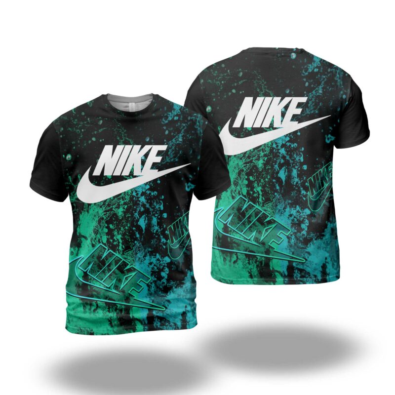 Nike Blue Green Premium Luxury Brand Unisex T-Shirt TS2502