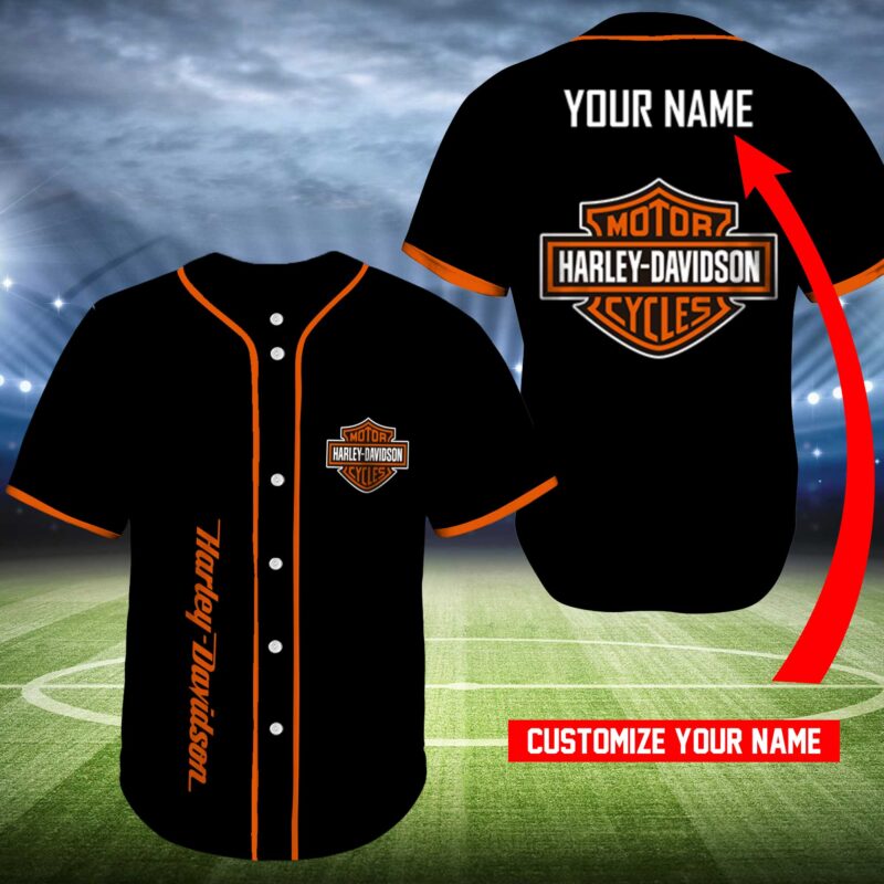 Personalized Harley Davidson Baseball Jersey Shirt Clothes Sport BJS1206