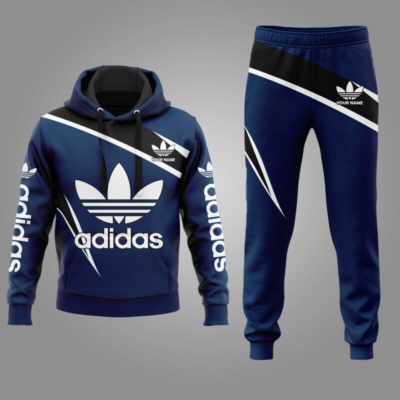 Adidas Hoodie Long Sweatpants Hot Trending 2023 Luxury Brand Outfit Sport For Men HLS145