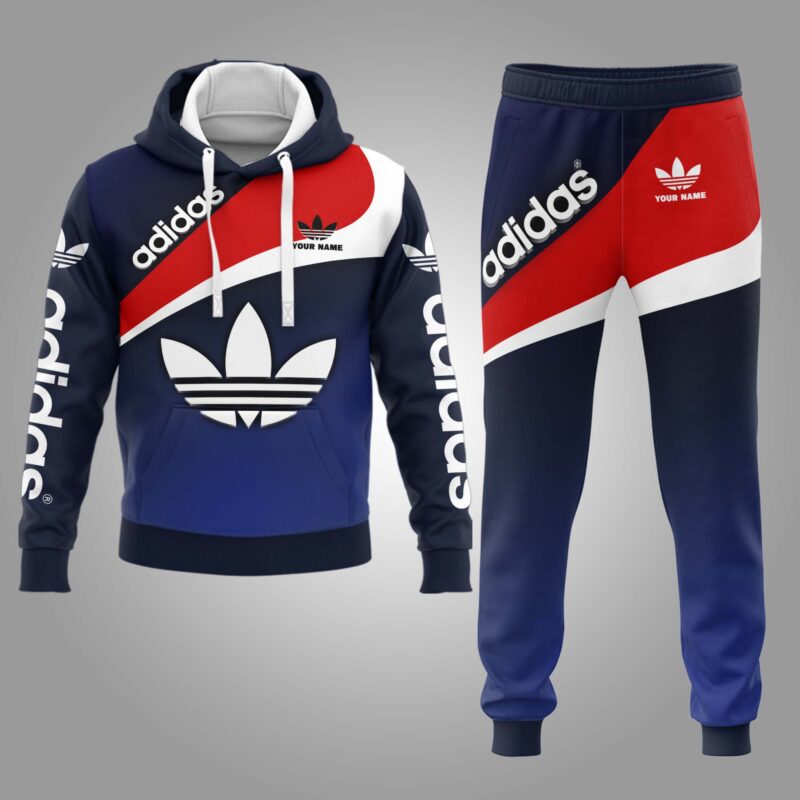 Adidas Hoodie Long Sweatpants Hot Trending 2023 Luxury Brand Outfit Sport For Men HLS171