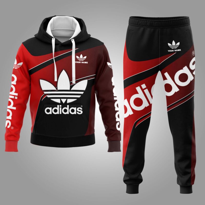 Adidas Hoodie Long Sweatpants Hot Trending 2023 Luxury Brand Outfit Sport For Men HLS176