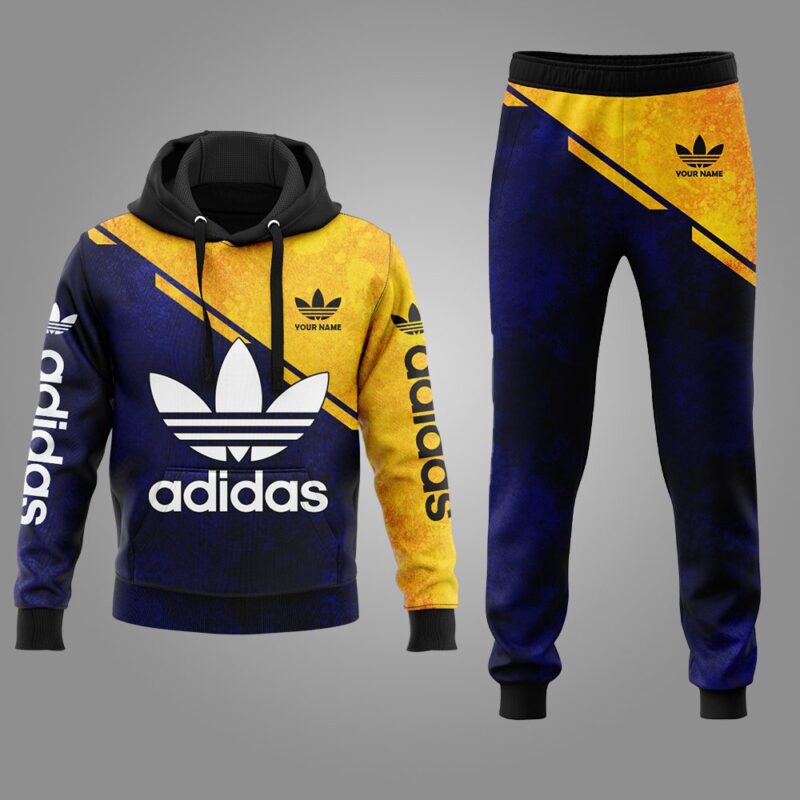 Adidas Hoodie Long Sweatpants Hot Trending 2023 Luxury Brand Outfit Sport For Men HLS178