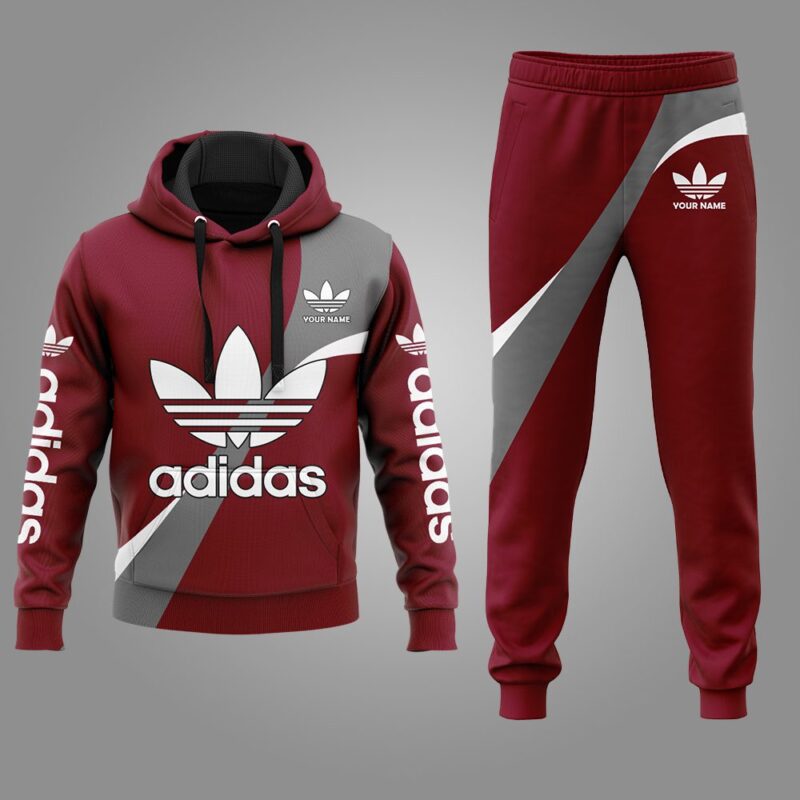 Adidas Hoodie Long Sweatpants Hot Trending 2023 Luxury Brand Outfit Sport For Men HLS184