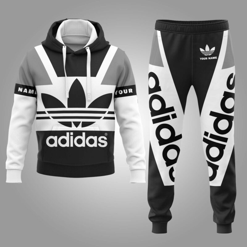 Adidas Hoodie Long Sweatpants Hot Trending 2023 Luxury Brand Outfit Sport For Men HLS185