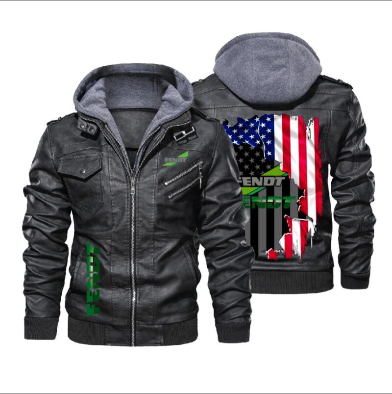 Fendt American flag Leather Jacket LJ1154