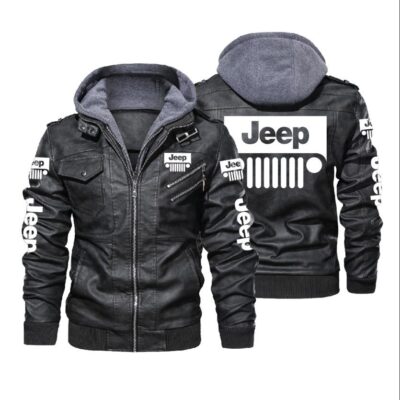 Jeep Car brand Leather Jacket LJ1505