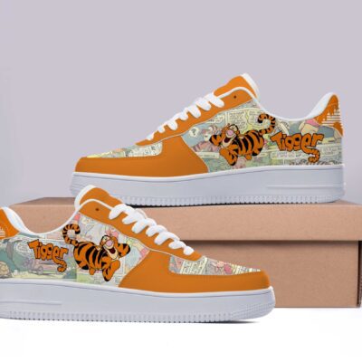 Tigger Sneaker Disney Sneakers Unisex Classic Low Top Air Force 1 Shoes Converse Style Sneakers