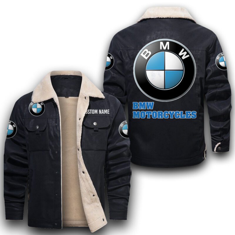 BMW Motorcycles Sherpa Lined Leather Jacket