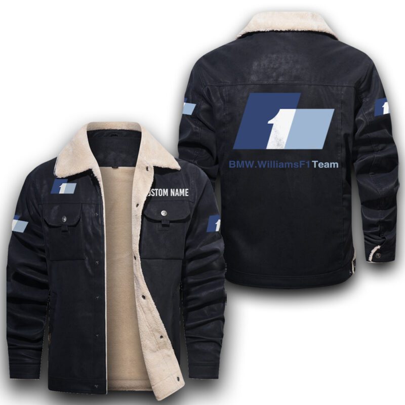 BMW Williams F1 Team Sherpa Lined Leather Jacket