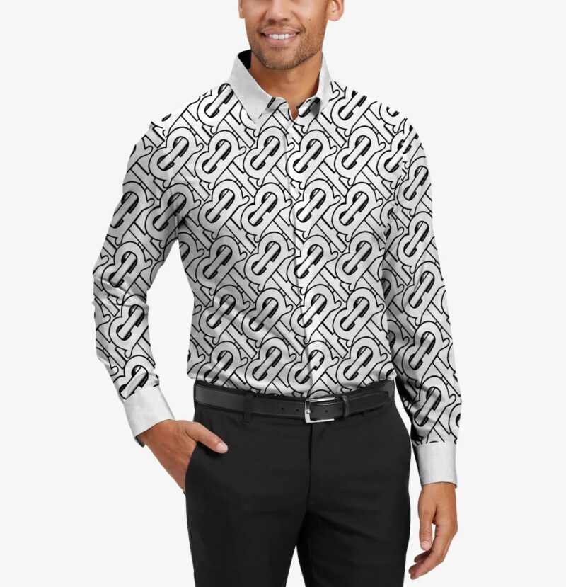 Burberry Long Sleeves Button Down Shirt For Elegant Men LSB1015