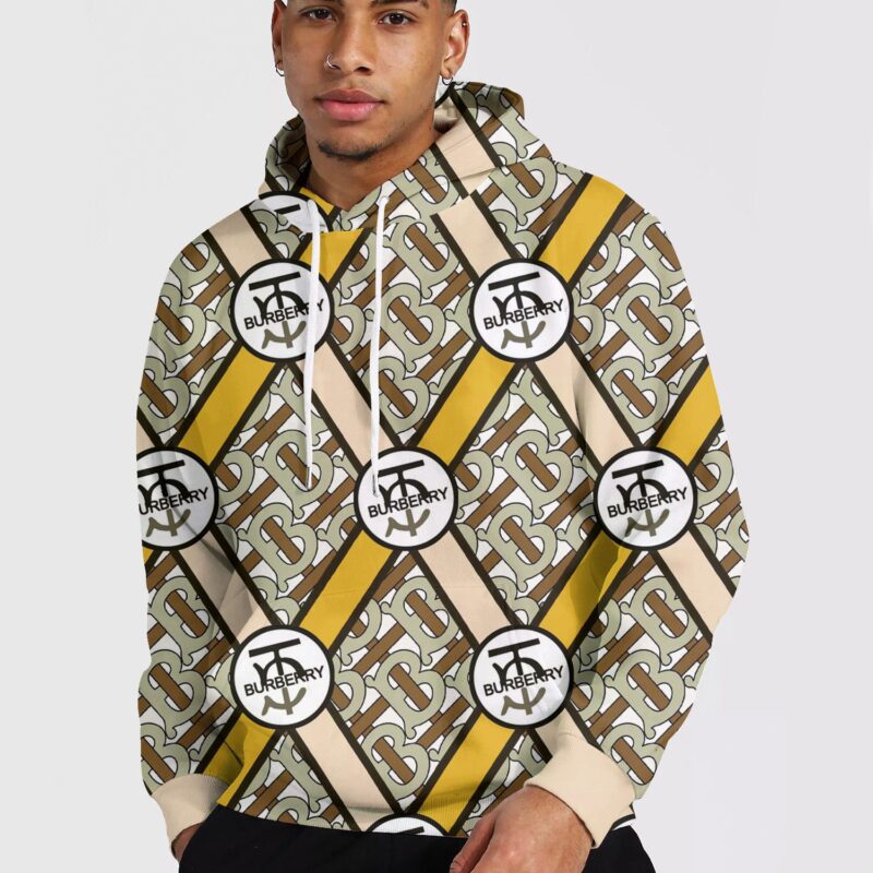 Burberry Luxury 3D Pullover Unisex Hoodie LZH1001