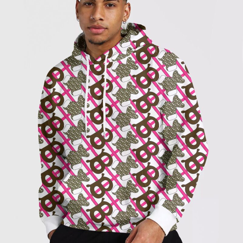 Burberry Luxury 3D Pullover Unisex Hoodie LZH1008