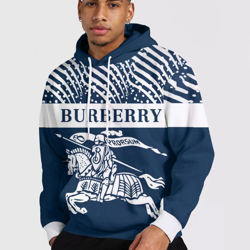Burberry Luxury 3D Pullover Unisex Hoodie LZH1017