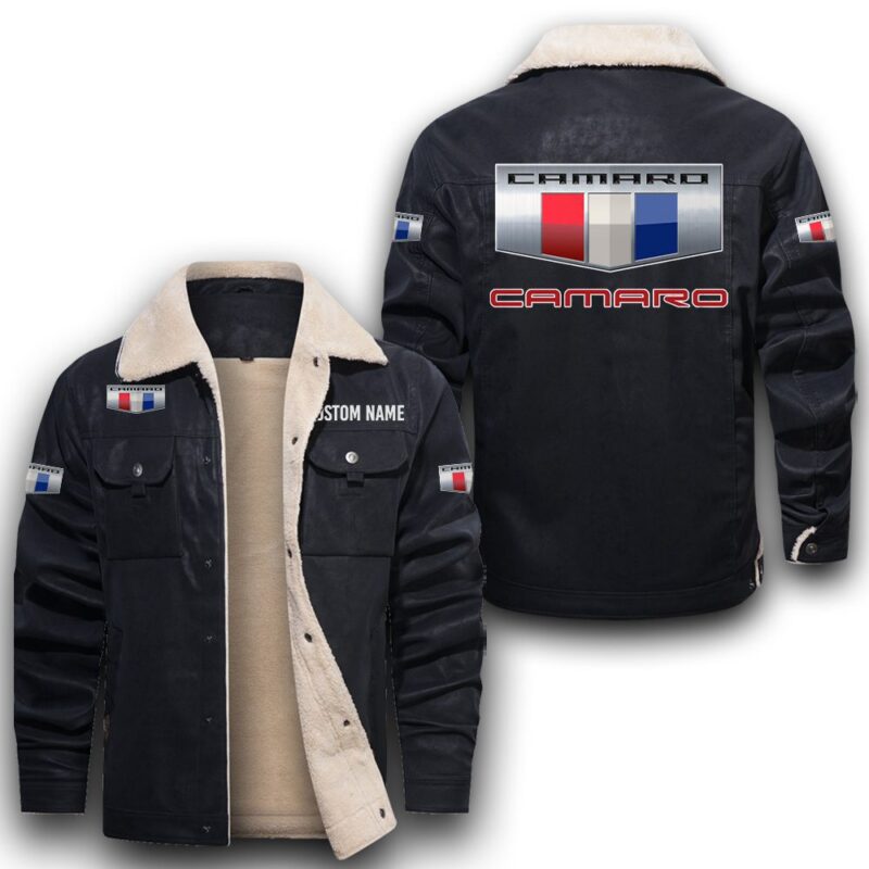 Camaro Sherpa Lined Leather Jacket