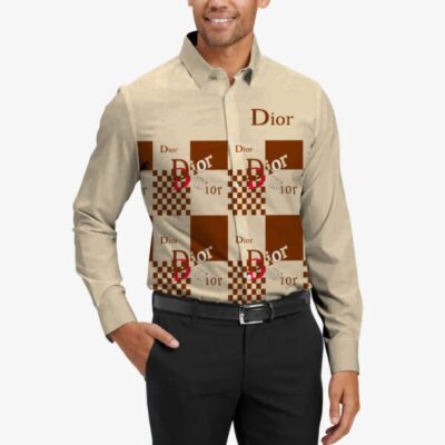 Dior Long Sleeves Button Down Shirt For Elegant Men LSB1019