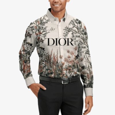 Dior Long Sleeves Button Down Shirt For Elegant Men LSB1031