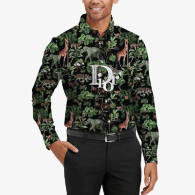 Dior Long Sleeves Button Down Shirt For Elegant Men LSB1038