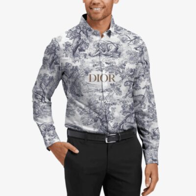 Dior Long Sleeves Button Down Shirt For Elegant Men LSB1042