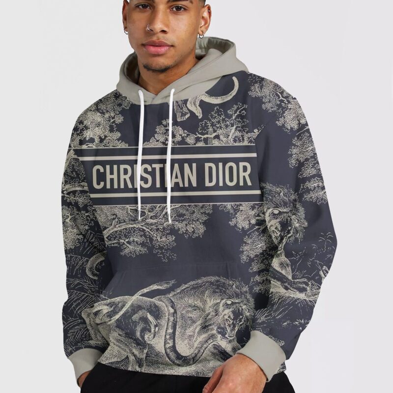 Dior Luxury 3D Pullover Unisex Hoodie LZH1030