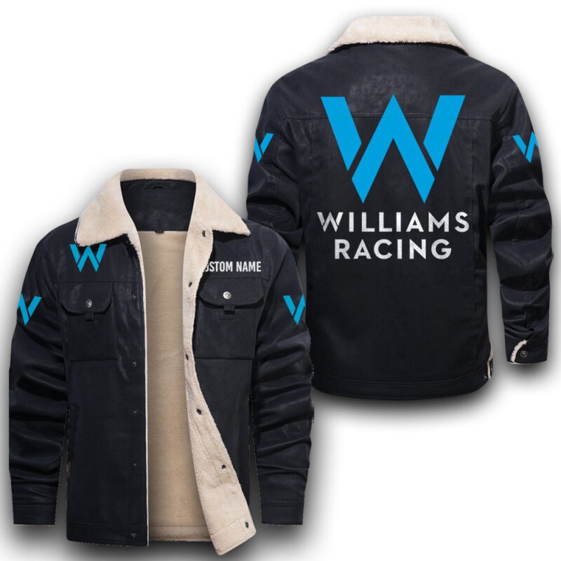 F1 Williams Sherpa Lined Leather Jacket