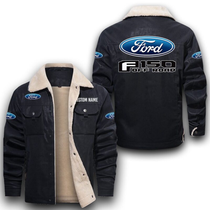 Ford F150 Sherpa Lined Leather Jacket