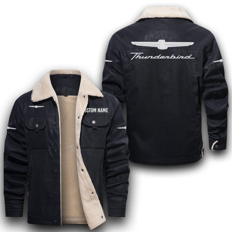 Ford Thunderbird Sherpa Lined Leather Jacket