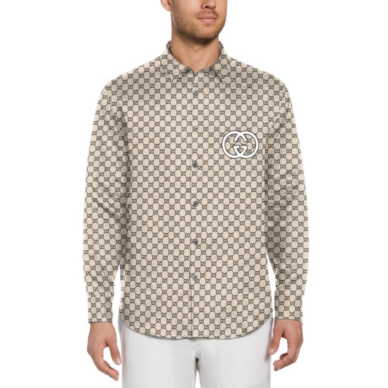 Gucci Long Sleeves Button Down Shirt For Elegant Men LSB1046