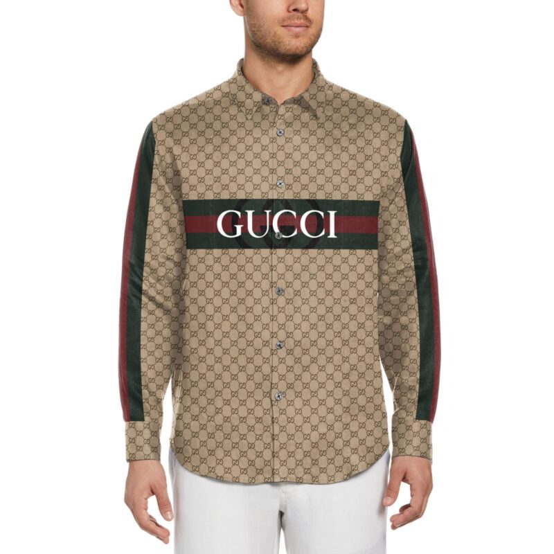 Gucci Long Sleeves Button Down Shirt For Elegant Men LSB1047