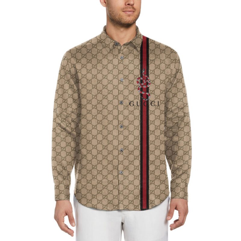 Gucci Long Sleeves Button Down Shirt For Elegant Men LSB1055