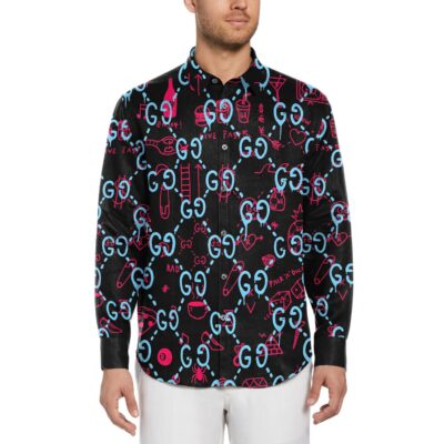 Gucci Long Sleeves Button Down Shirt For Elegant Men LSB1057