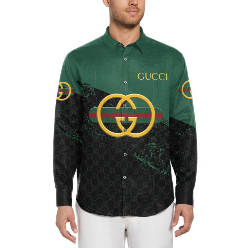 Gucci Long Sleeves Button Down Shirt For Elegant Men LSB1060