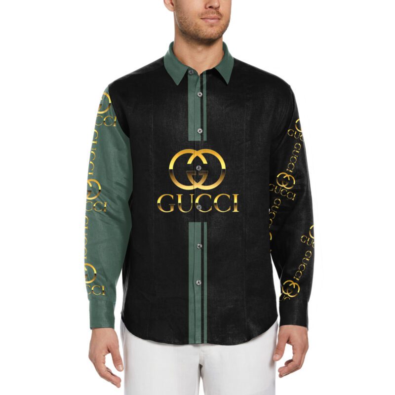 Gucci Long Sleeves Button Down Shirt For Elegant Men LSB1063