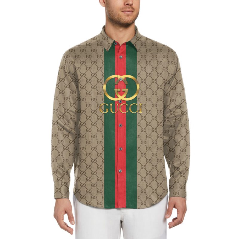 Gucci Long Sleeves Button Down Shirt For Elegant Men LSB1067