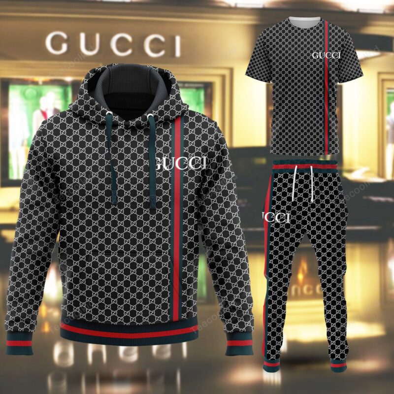 Gucci Luxury Brand Combo T-Shirt Hoodie Long Pants Set Trending 2023-24 Outfit Sport LCS1005