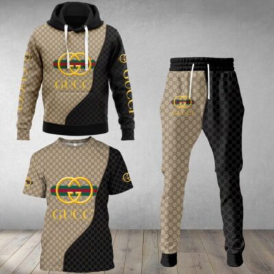 Gucci Luxury Brand Combo T-Shirt Hoodie Long Pants Set Trending 2023-24 Outfit Sport LCS1015