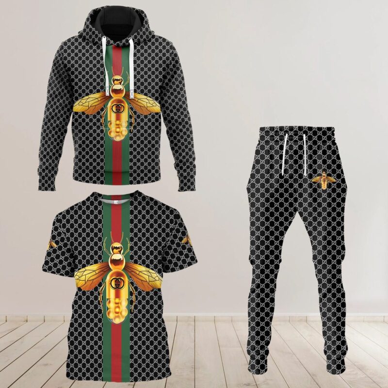 Gucci Luxury Brand Combo T-Shirt Hoodie Long Pants Set Trending 2023-24 Outfit Sport LCS1025