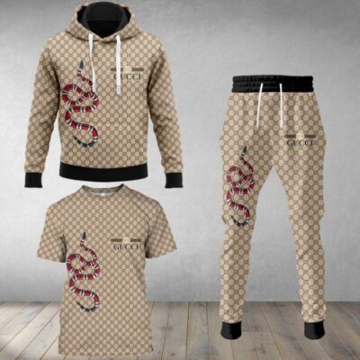 Gucci Luxury Brand Combo T-Shirt Hoodie Long Pants Set Trending 2023-24 Outfit Sport LCS1035