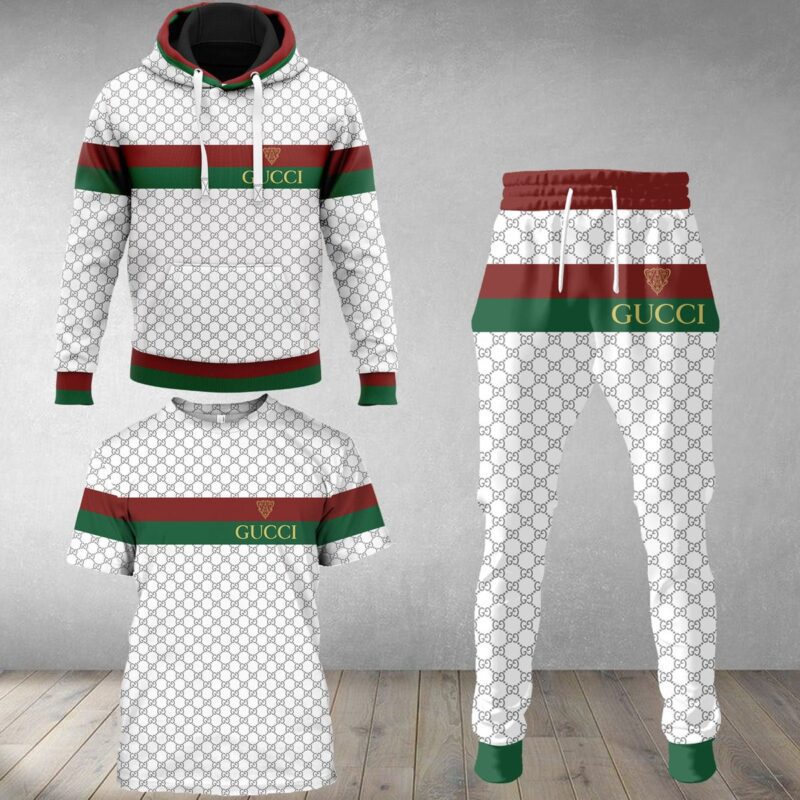 Gucci Luxury Brand Combo T-Shirt Hoodie Long Pants Set Trending 2023-24 Outfit Sport LCS1038