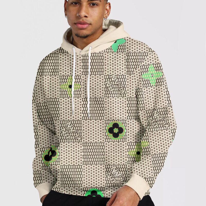 LV Luxury 3D Pullover Unisex Hoodie LZH1137