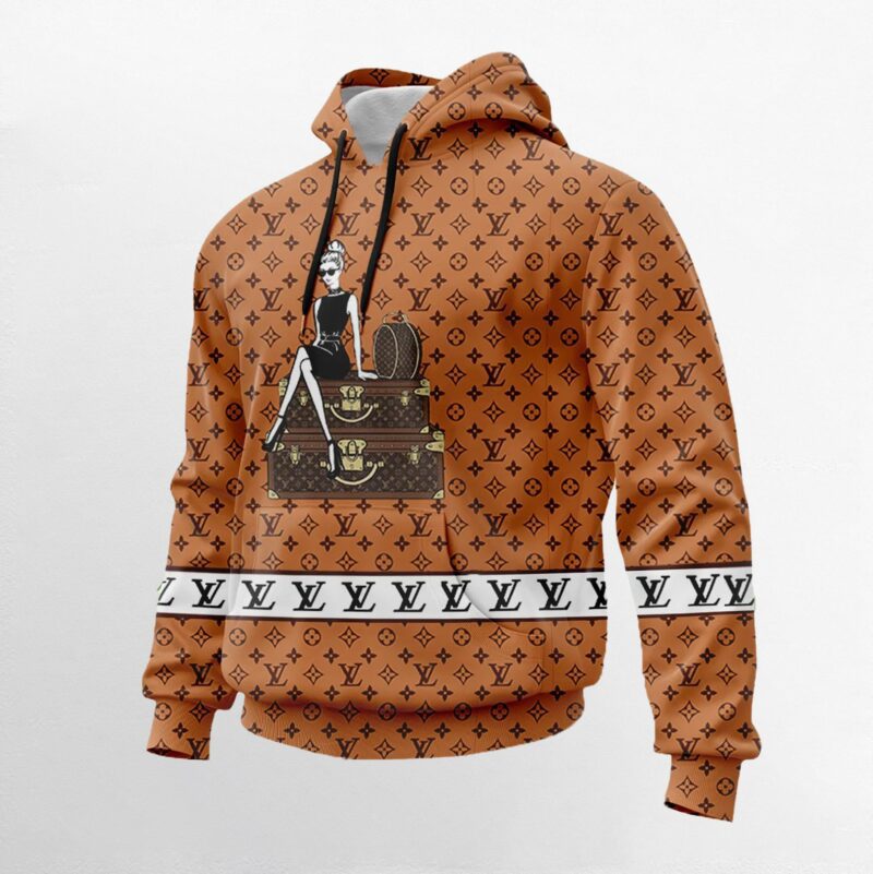 LV Luxury 3D Pullover Unisex Hoodie LZH1198