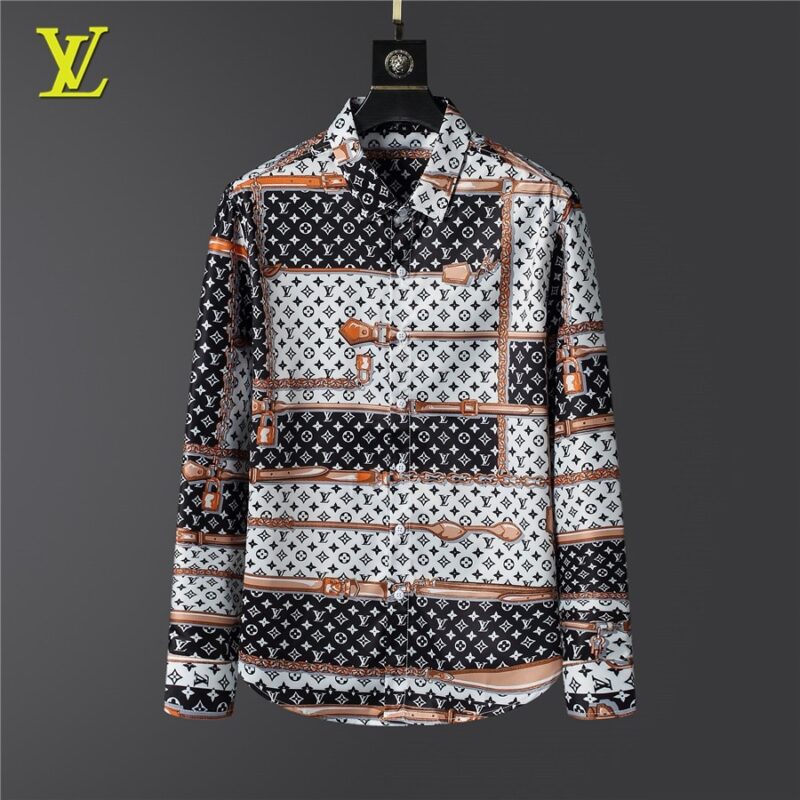 Louis Vuitton LV Long Sleeves Button Down Shirt For Elegant Men LSB1117