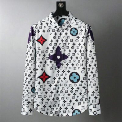 Louis Vuitton LV Long Sleeves Button Down Shirt For Elegant Men LSB1121