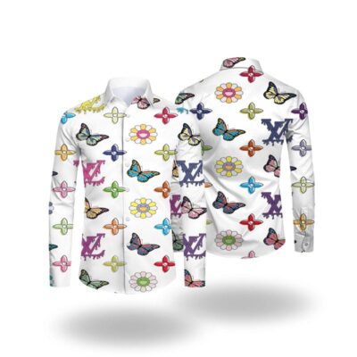 Louis Vuitton LV Long Sleeves Button Down Shirt For Elegant Men LSB1128