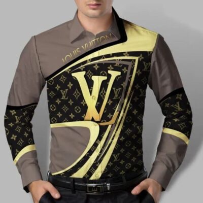 Louis Vuitton LV Long Sleeves Button Down Shirt For Elegant Men LSB1133